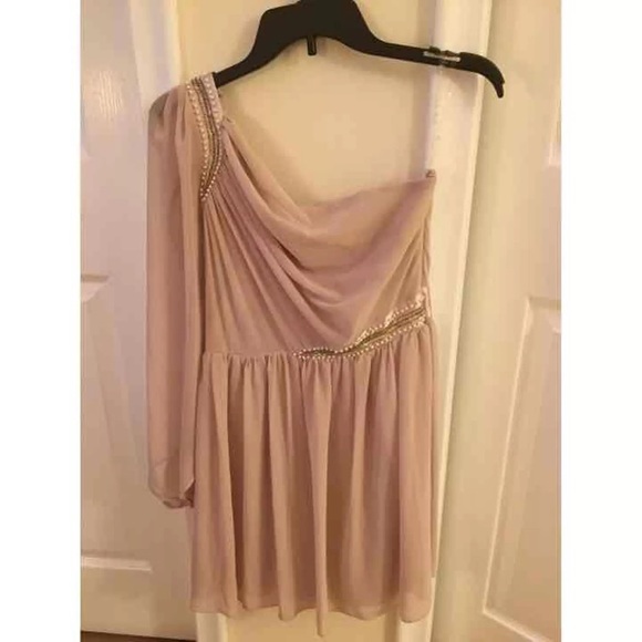 ASOS Dresses & Skirts - ASOS Pink One Shoulder Dress ASOS Dresses & Skirts - ASOS Pink One Shoulder Dress